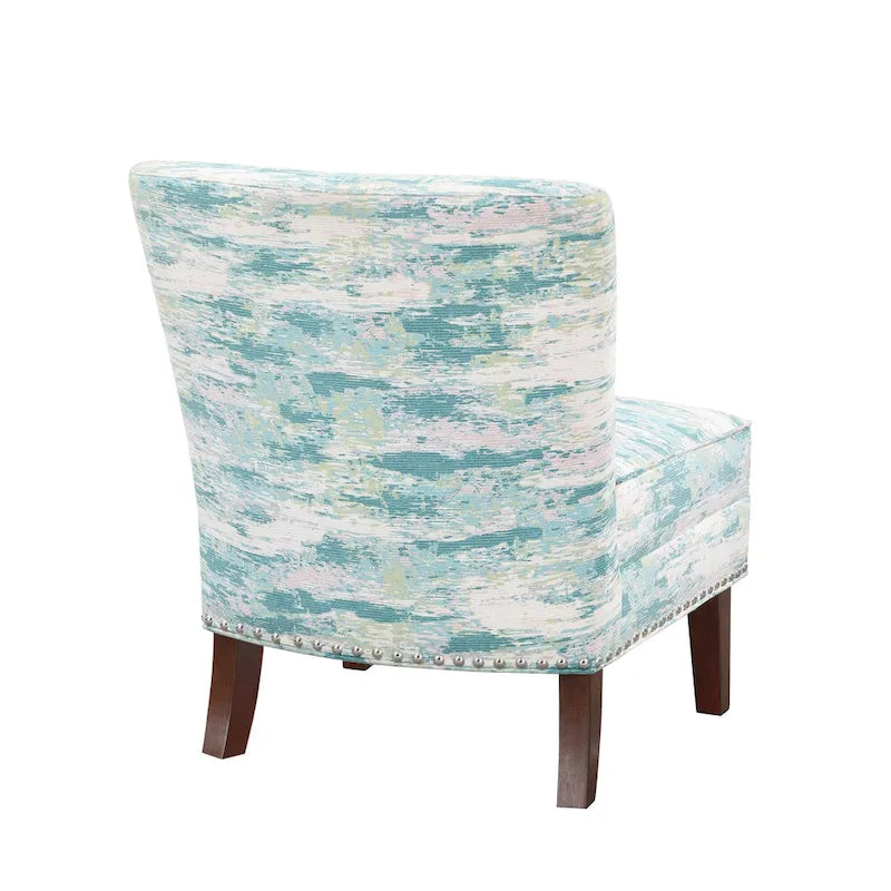 Fauteuil d'appoint sans accoudoirs Alex avec imprimé artistique