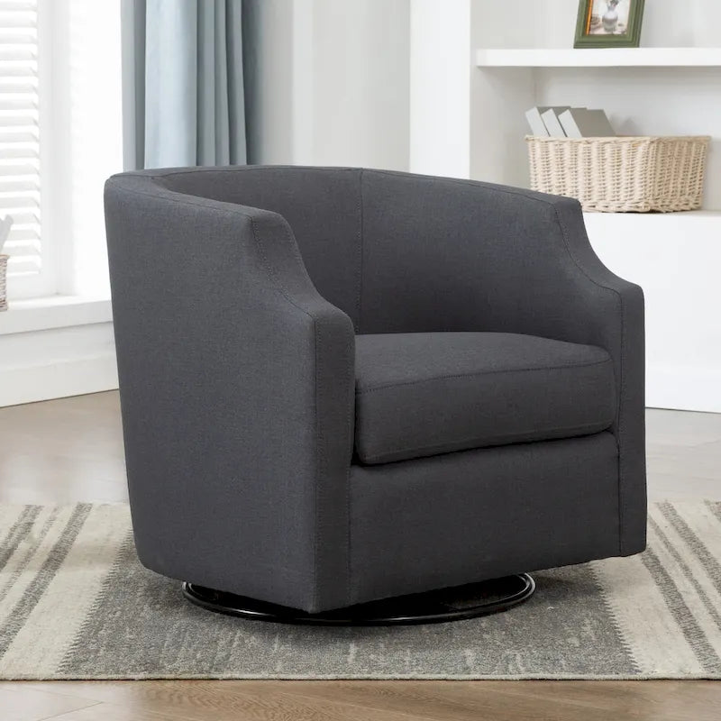 Fauteuil club pivotant et à bascule Cayden