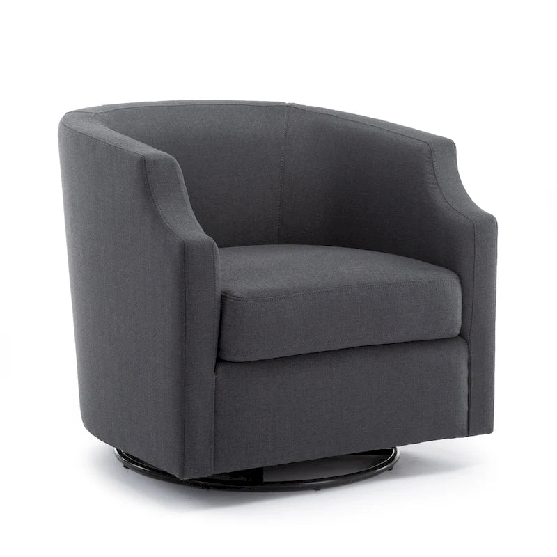 Fauteuil club pivotant et à bascule Cayden