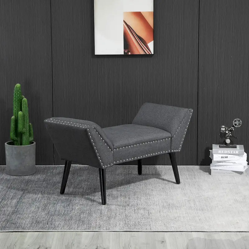 Table basse Avala avec plateau relevable, Noyer et Noir