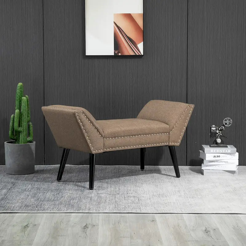 Table basse Avala avec plateau relevable, Noyer et Noir