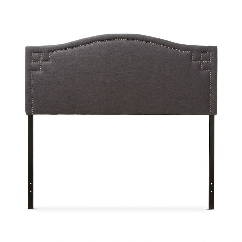 Tête de lit tapissée Daisy moderne gris foncé
