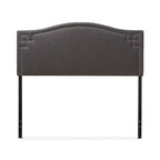 Tête de lit tapissée Daisy moderne gris foncé