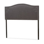 Tête de lit tapissée Daisy moderne gris foncé