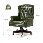Fauteuil de Bureau de Direction Classique, Fauteuil de Patron à Dossier Haut et Oreilles