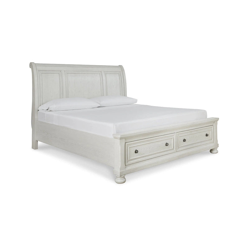 Lit traîneau avec rangement Ashley Robbinsdale Antique White par Signature Design