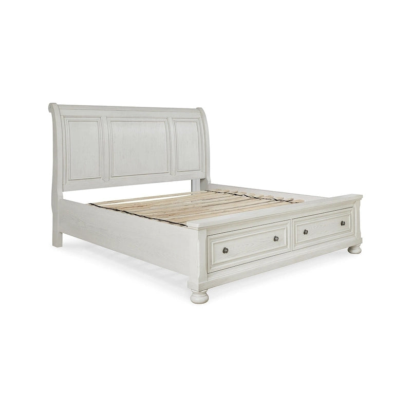 Lit traîneau avec rangement Ashley Robbinsdale Antique White par Signature Design