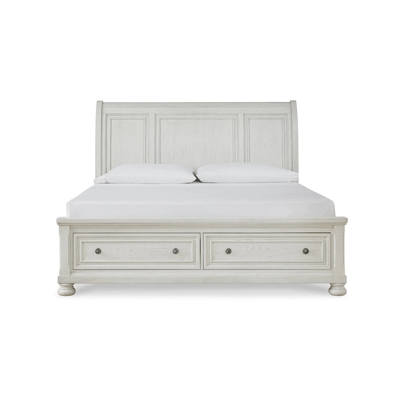 Lit traîneau avec rangement Ashley Robbinsdale Antique White par Signature Design