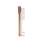 Lit plateforme en bois à finition noyer marron Saki Mid-Century Modern