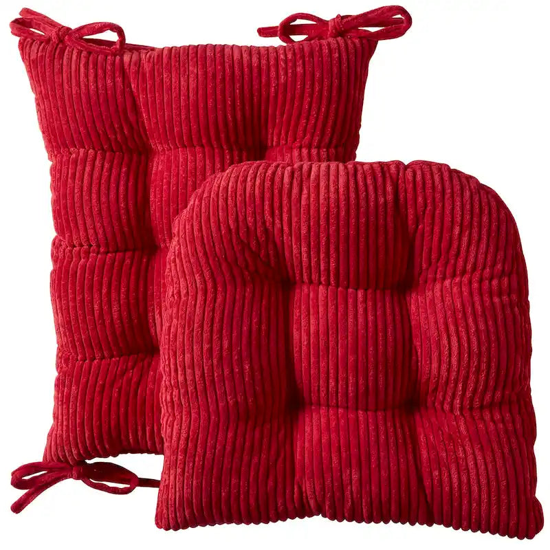 Ensembles de coussins de chaise berçante 2 pièces en velours côtelé antidérapants