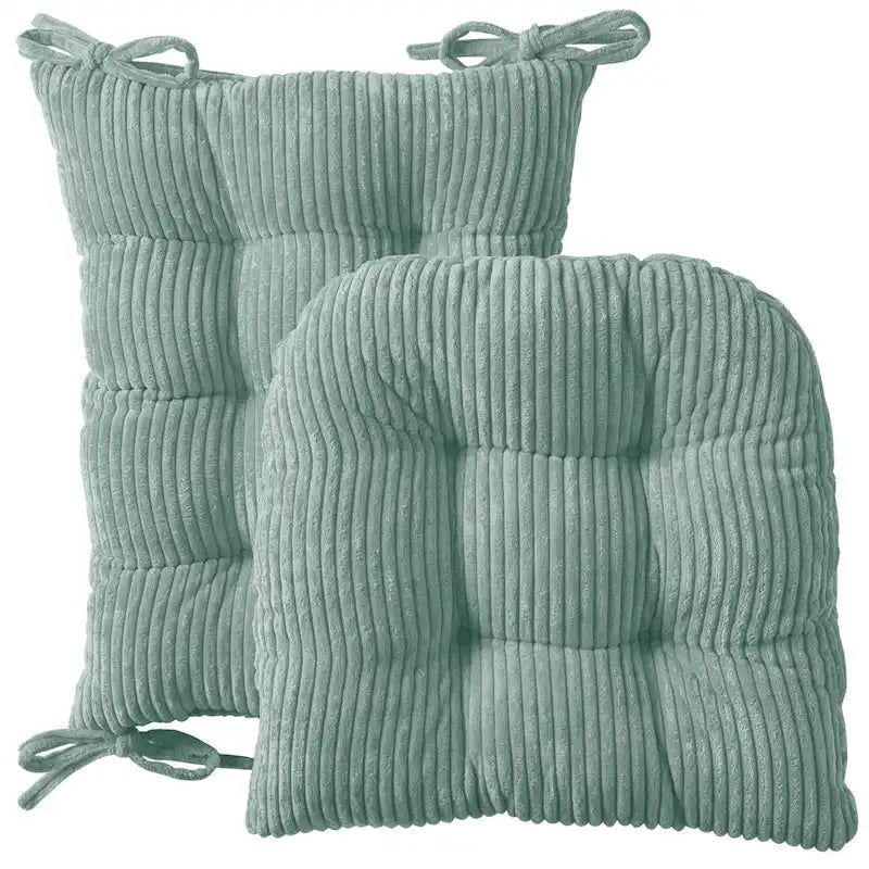 Ensembles de coussins de chaise berçante 2 pièces en velours côtelé antidérapants