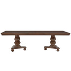 Table de salle à manger à double piédestal Constantinople avec rallonge