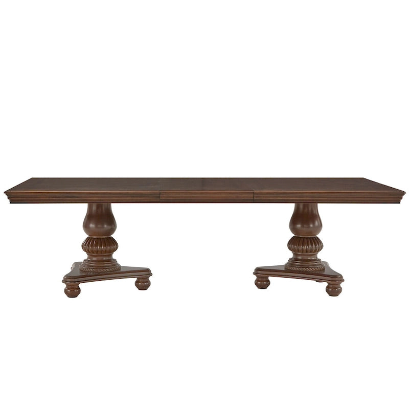 Table de salle à manger à double piédestal Constantinople avec rallonge