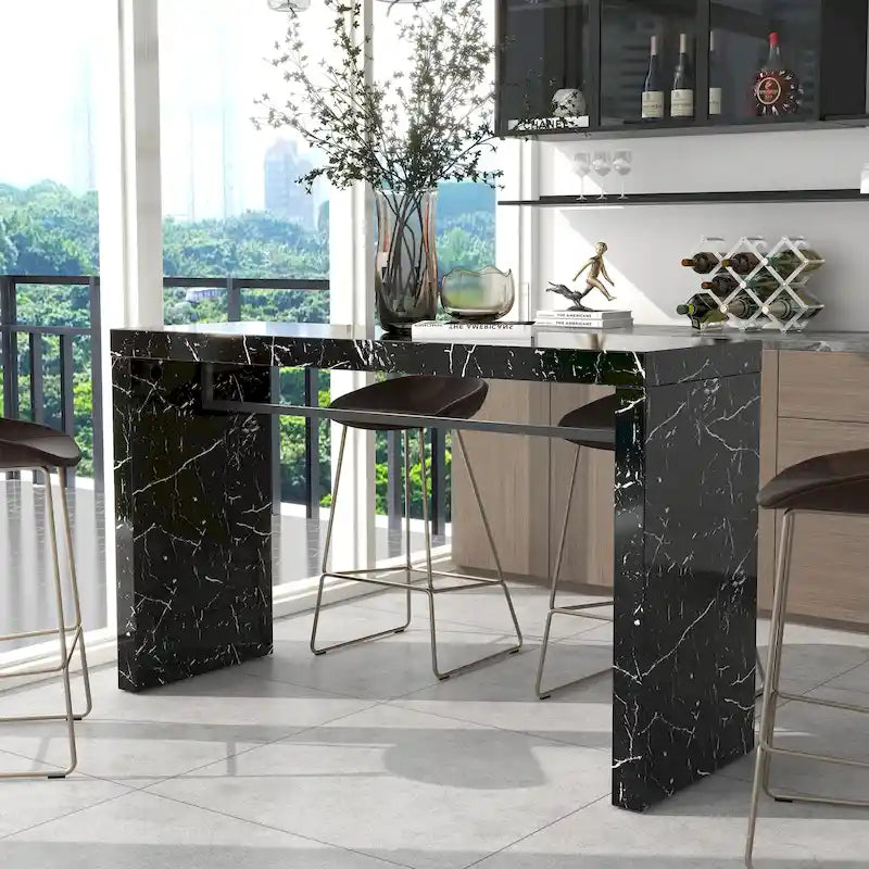 Table mange-debout 60 pouces en faux marbre