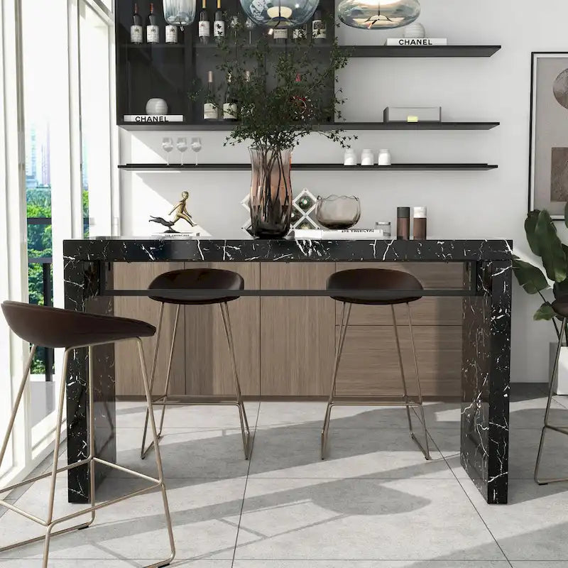 Table mange-debout 60 pouces en faux marbre
