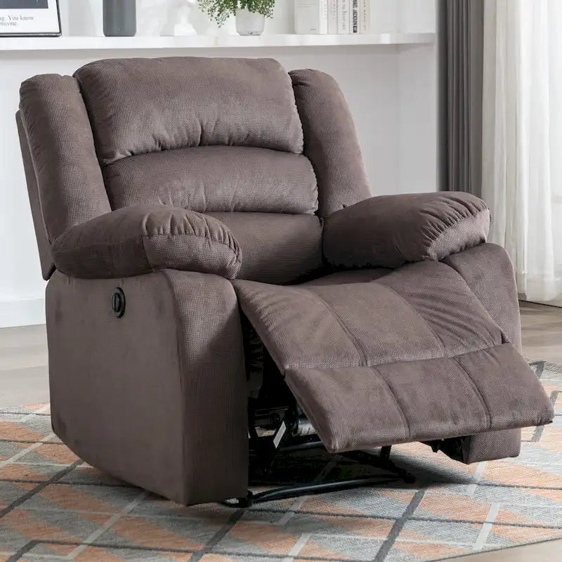 Fauteuil inclinable électrique avec accoudoirs rembourrés et port USB