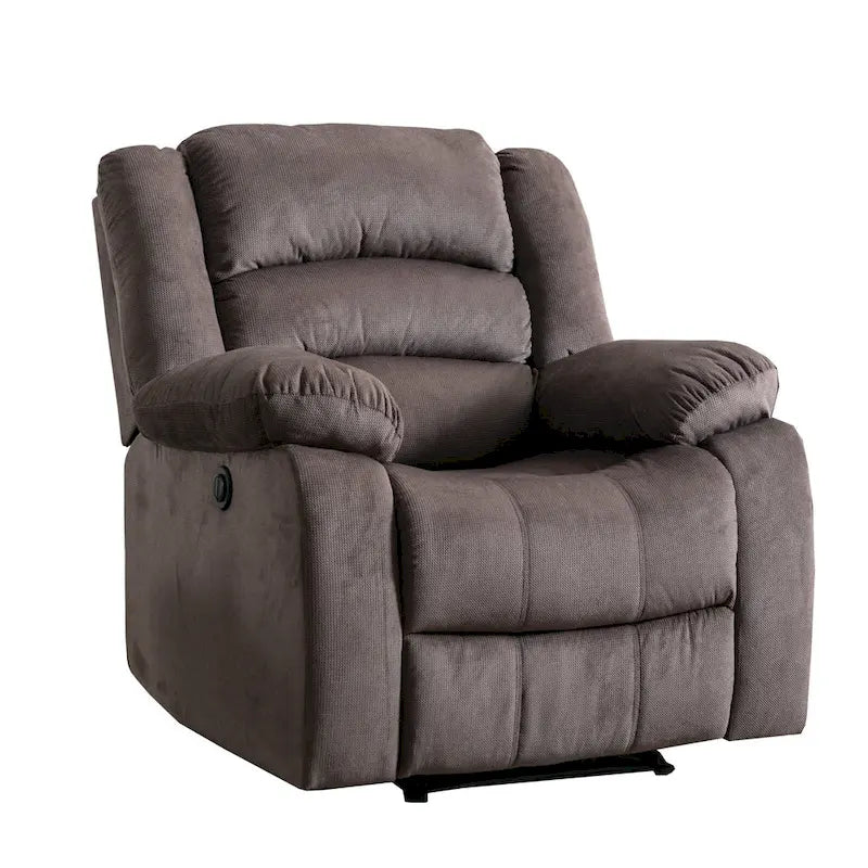 Fauteuil inclinable électrique avec accoudoirs rembourrés et port USB