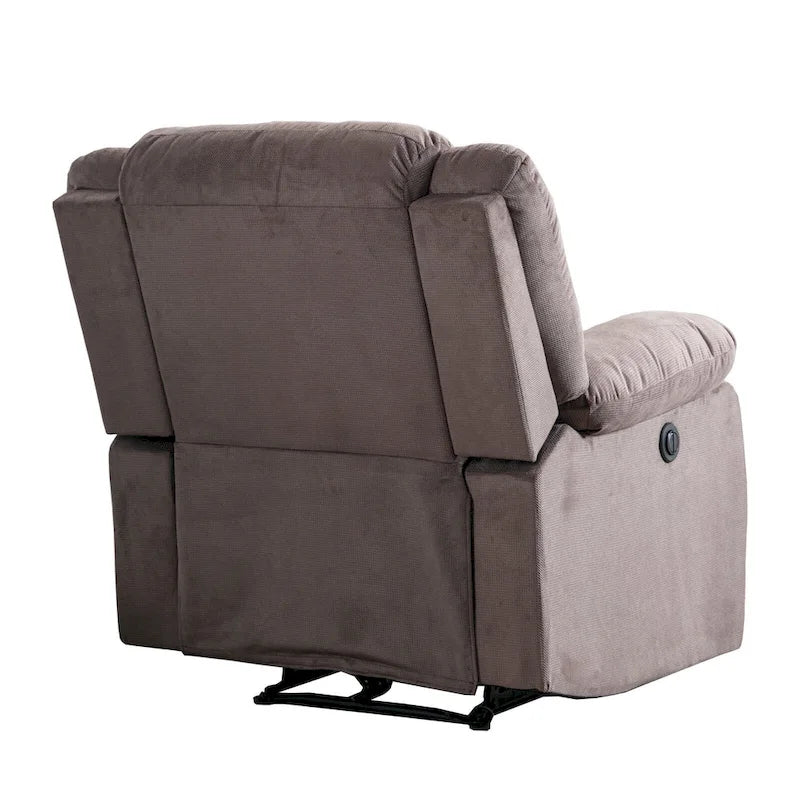 Fauteuil inclinable électrique avec accoudoirs rembourrés et port USB