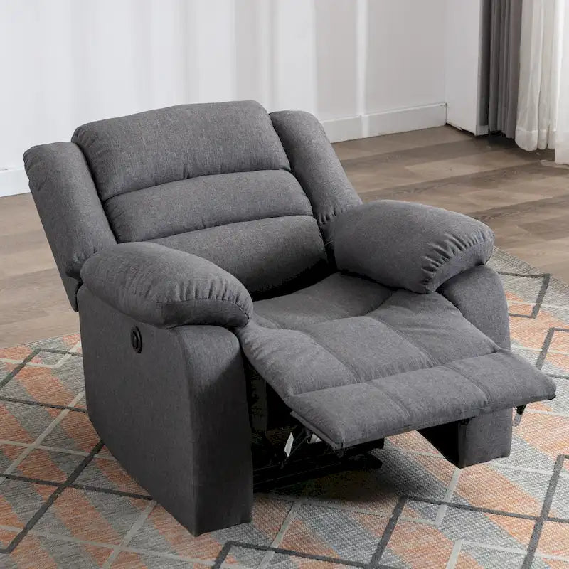 Fauteuil inclinable électrique avec accoudoirs rembourrés et port USB