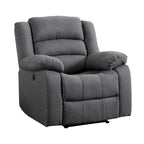 Fauteuil inclinable électrique avec accoudoirs rembourrés et port USB
