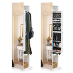 Armoire à bijoux miroir pleine longueur 360 avec portemanteau - S.O.