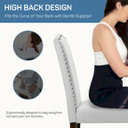 Banc rembourré capitonné moderne/Ottoman d'appoint en tissu