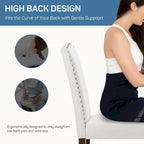 Banc rembourré capitonné moderne/Ottoman d'appoint en tissu
