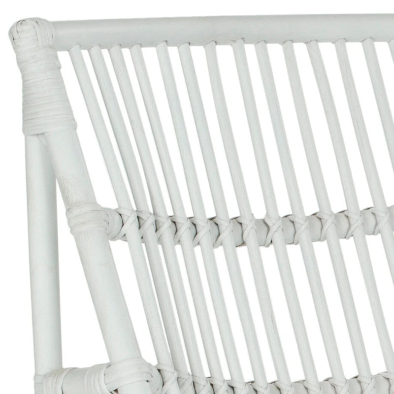 Ensemble Fauteuil et Repose-Pieds Jacquelynn White en Osier
