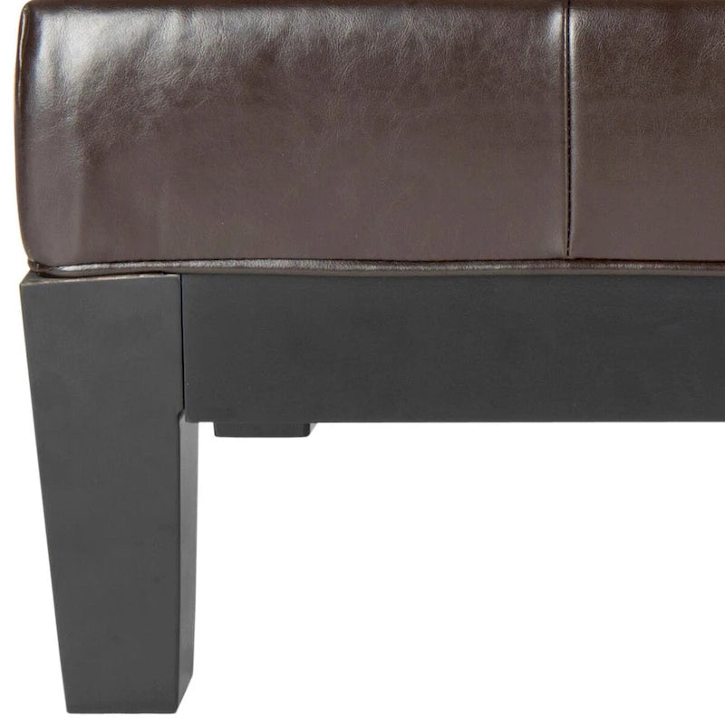 Ottoman de cocktail Kirsten en bois massif