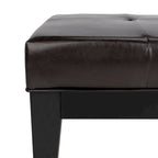 Ottoman de cocktail Kirsten en bois massif
