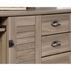Bureau informatique avec huche