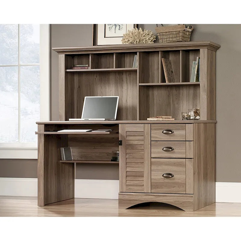 Bureau informatique avec huche