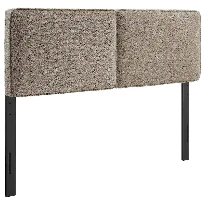 Tête de lit en tissu bouclé Lindee