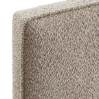 Tête de lit en tissu bouclé Lindee