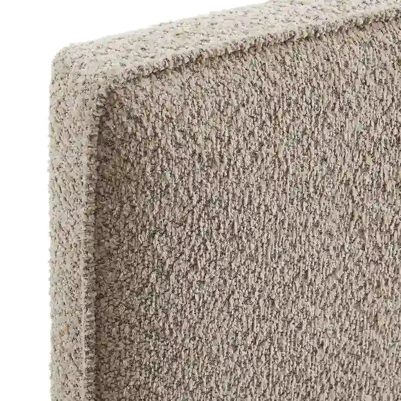 Tête de lit en tissu bouclé Lindee