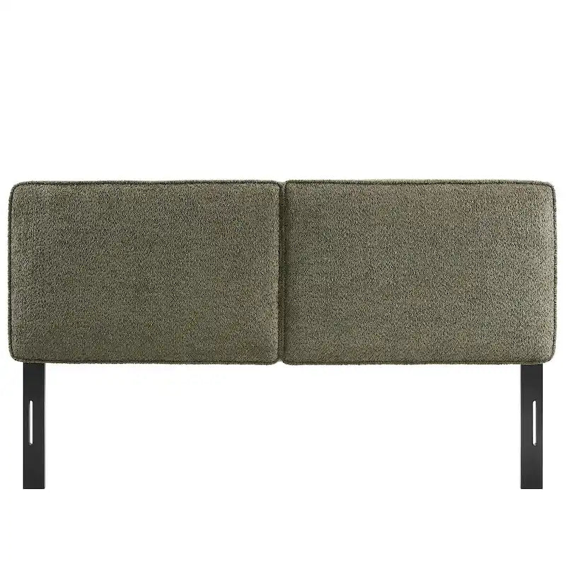 Tête de lit en tissu bouclé Lindee