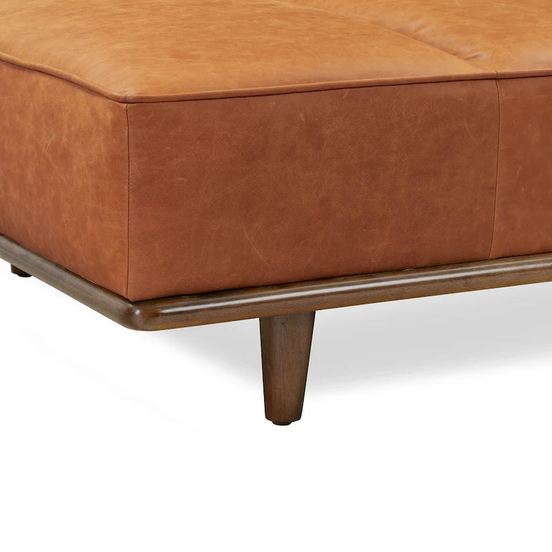 Lit de repos Jasper - Cuir véritable italien pleine fleur