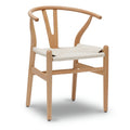 Chaise Weave - Bois massif avec assise tissée