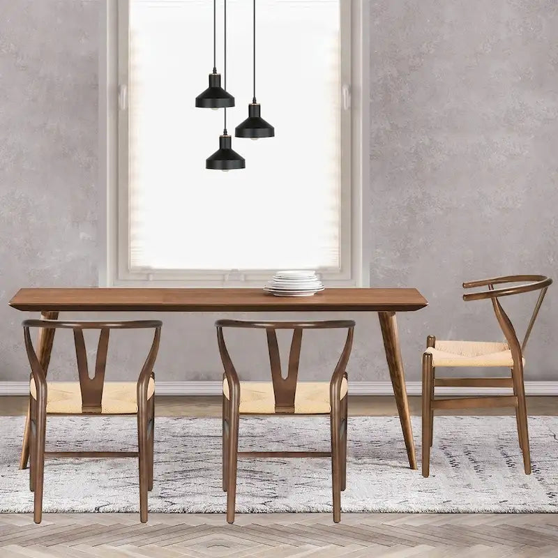 Chaise Weave - Bois massif avec assise tissée