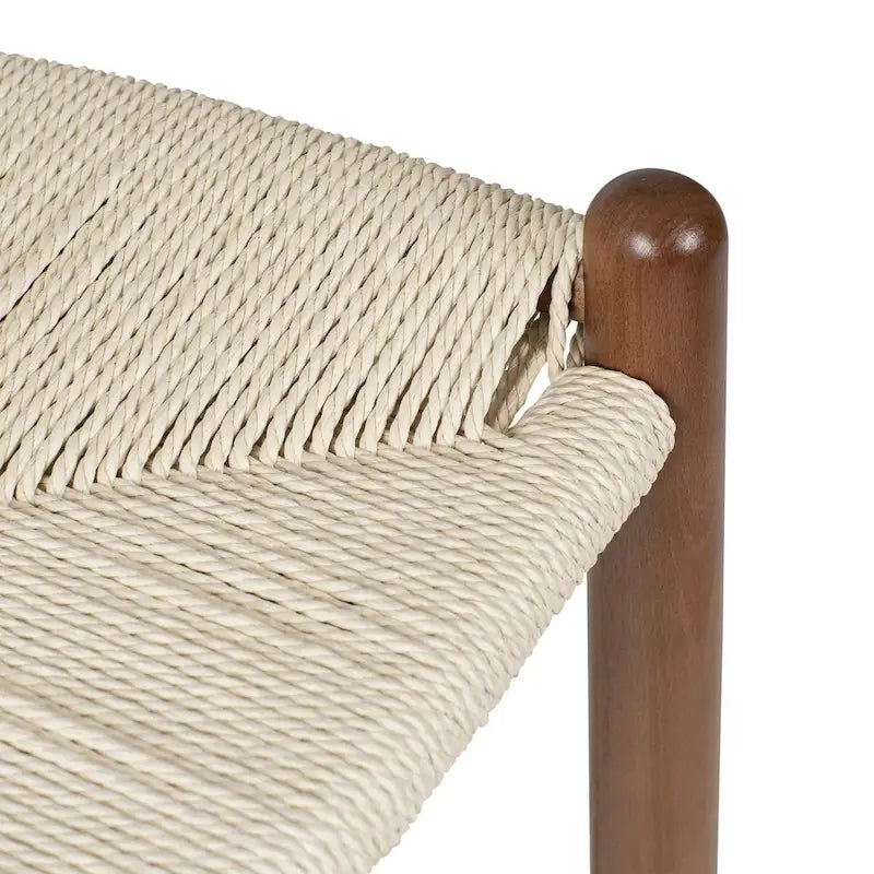 Chaise Weave - Bois massif avec assise tissée