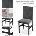 Ensemble table à manger 5 pièces pour 4 personnes, table de cuisine imitation marbre avec chaises en velours pour petits espaces, coin repas, salon