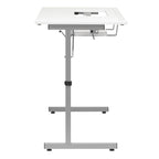 Table de couture pliante portable Rollaway II Argent/Blanc