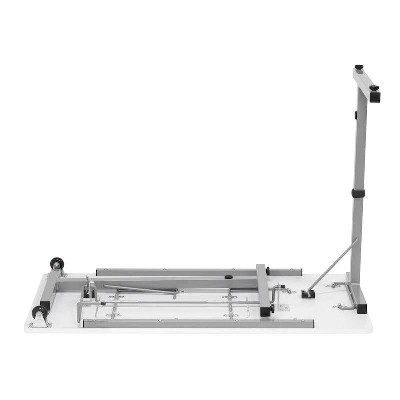 Table de couture pliante portable Rollaway II Argent/Blanc