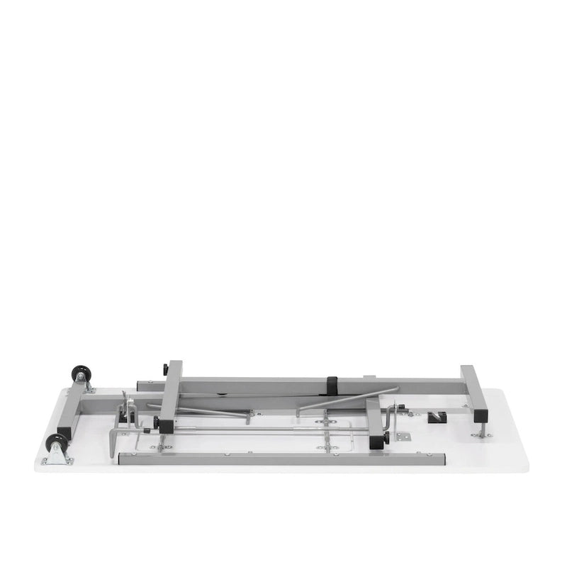 Table de couture pliante portable Rollaway II Argent/Blanc