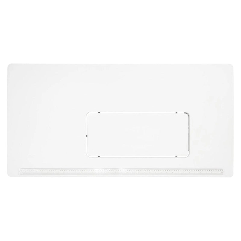 Table de couture pliante portable Rollaway II Argent/Blanc