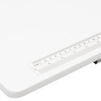 Table de couture pliante portable Rollaway II Argent/Blanc