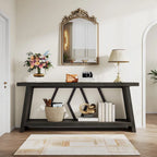 Table console de canapé de 180 cm avec rangement pour entrée et salon