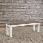 Table de banquet blanche avec chaises - 5, 6 ou 7 pièces