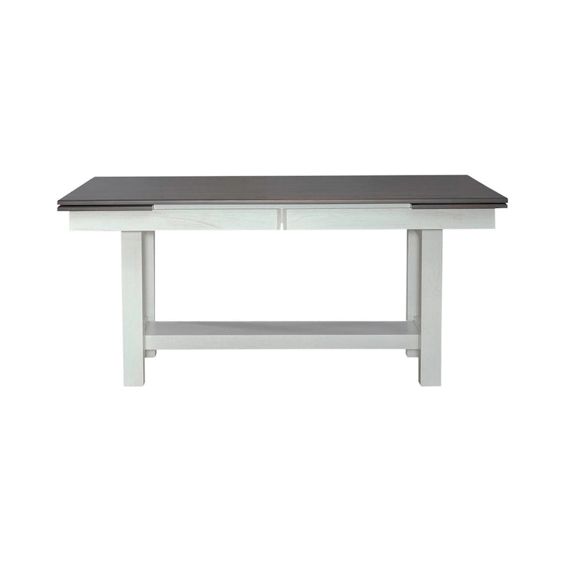 Table de banquet blanche avec chaises - 5, 6 ou 7 pièces
