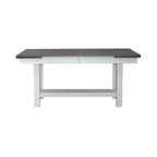 Table de banquet blanche avec chaises - 5, 6 ou 7 pièces